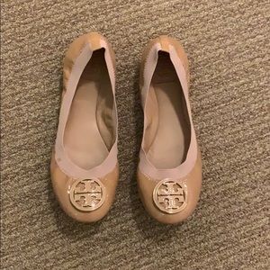 Tory Burch Nude Flats